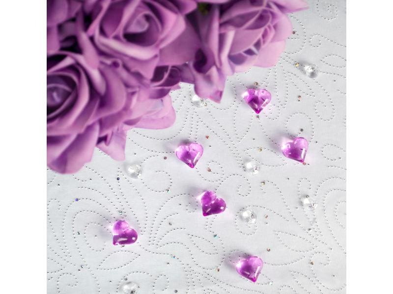 Partydeco Streudeko Diamanten 1.2 cm, 100 Stück, Transparent