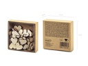 Partydeco Streudeko Herz 2 x 2 cm, 50 Stück, Braun