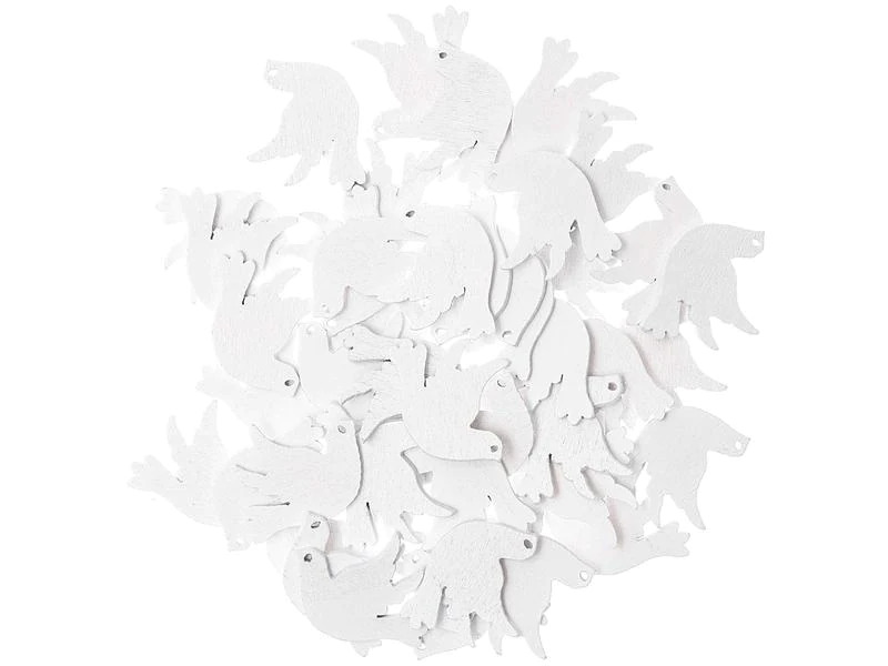 Rico Design Streudeko Taube 48 Stück, Weiss