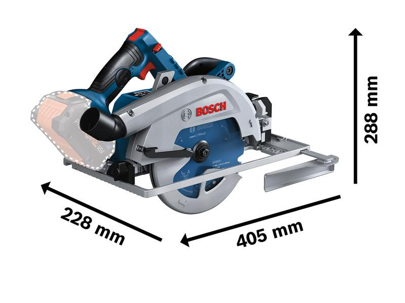 Bosch Professional Akku-Kreissäge GKS 18V-68 GC 2 x 5.5Ah ProCORE