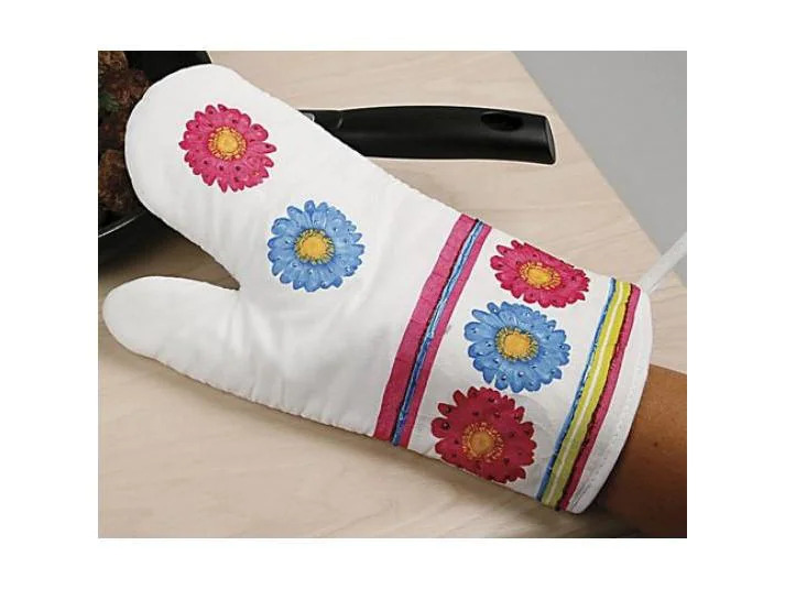 Creativ Company Grillhandschuh 18 x 28 cm 2 Stück, Weiss