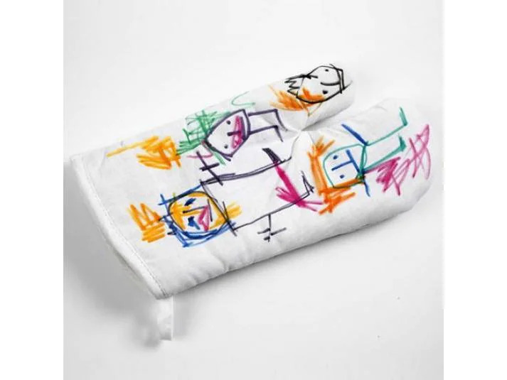Creativ Company Grillhandschuh 18 x 28 cm 2 Stück, Weiss
