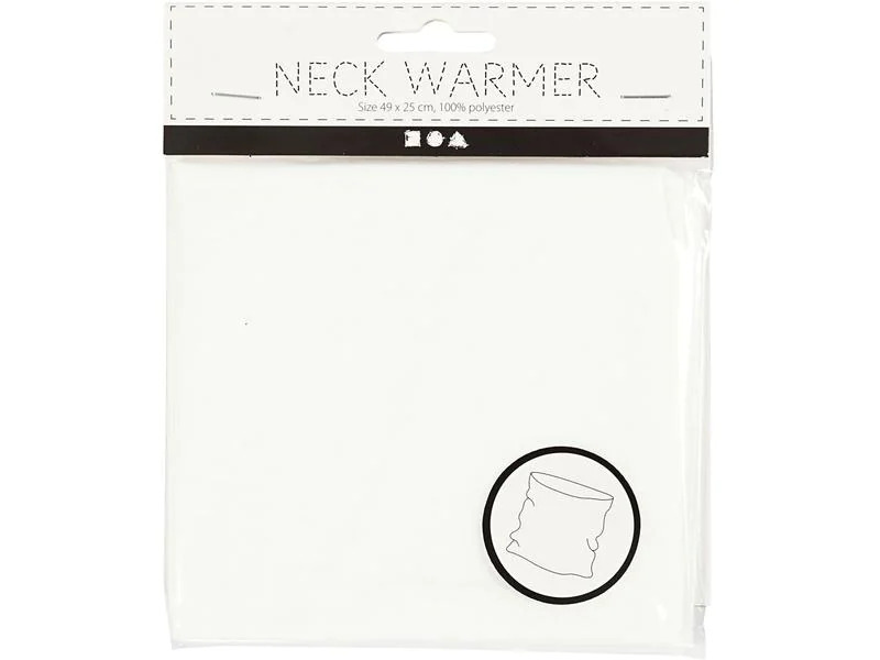 Creativ Company Schlauchschal Polyester, 1 Stück, Weiss