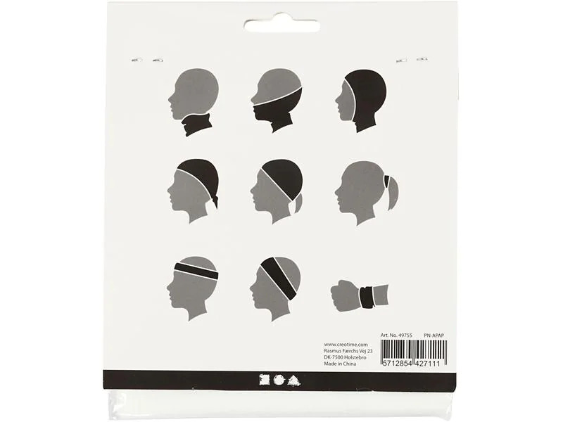 Creativ Company Schlauchschal Polyester, 1 Stück, Weiss