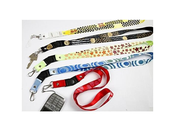 Creativ Company Schlüsselband 53 cm x 2 cm 5 Stück, Weiss