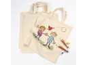 Creativ Company Stofftasche 38 x 42 cm 5 Stück, Beige