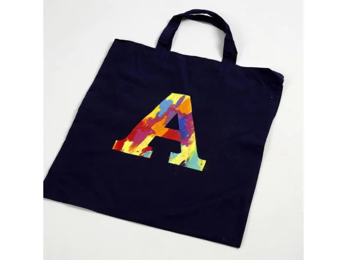 Creativ Company Stofftasche 38 x 42 cm Baumwolle, Schwarz