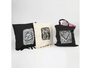 Creativ Company Stofftasche 38 x 42 cm Baumwolle, Schwarz