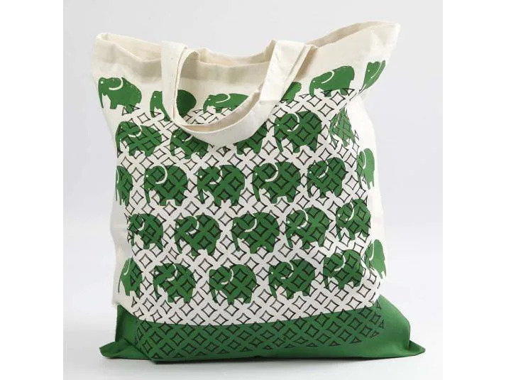 Creativ Company Stofftasche 38 x 42 cm Baumwolle, Weiss
