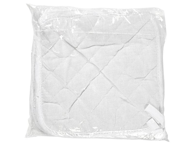 Creativ Company Topflappen 20 x 20 cm Baumwolle, Weiss