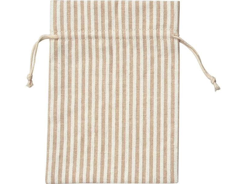 Folia Stoffbeutel Nature/Weiss, 6 Stück