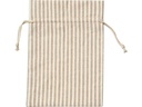 Folia Stoffbeutel Nature/Weiss, 6 Stück