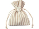Folia Stoffbeutel Nature/Weiss, 6 Stück