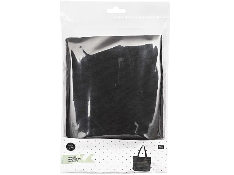 Rico Design Stofftasche Shopper Schwarz