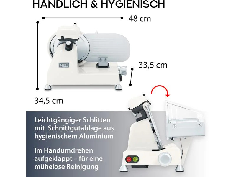ADE Schneidemaschine KA 1806 Grau/Weiss