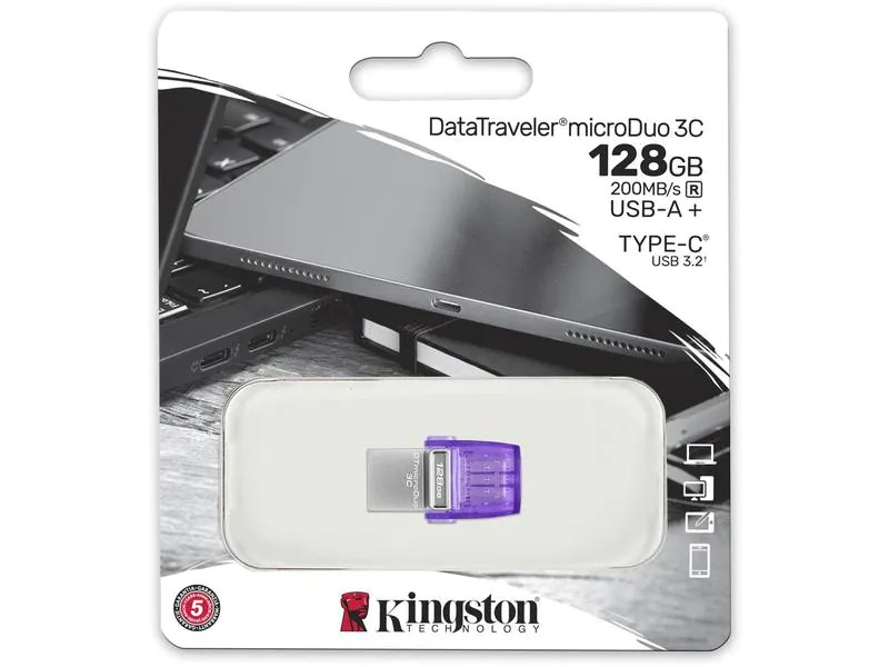Kingston USB-Stick DT MicroDuo 3C 128 GB