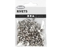 Creativ Company Hohlnieten 7 mm Silber, 50 Stück