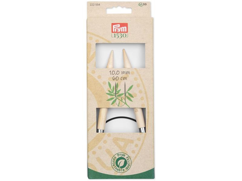 Prym Rundstricknadel BAMBUS 10.00 mm, 60 cm