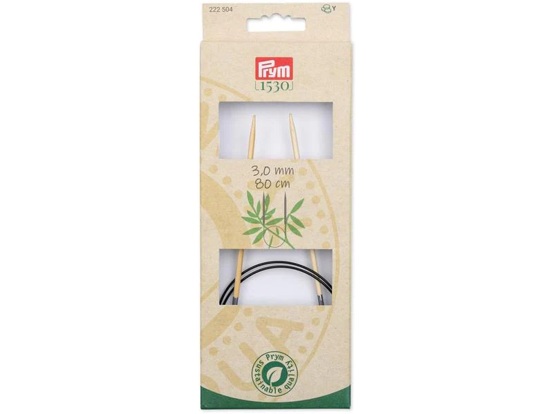Prym Rundstricknadel BAMBUS 3.00 mm, 80 cm