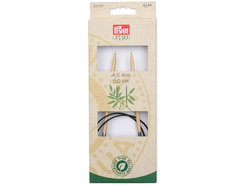 Prym Rundstricknadel BAMBUS 4.50 mm, 80 cm