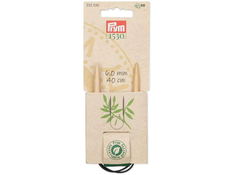 Prym Rundstricknadel BAMBUS 6.00 mm, 40 cm