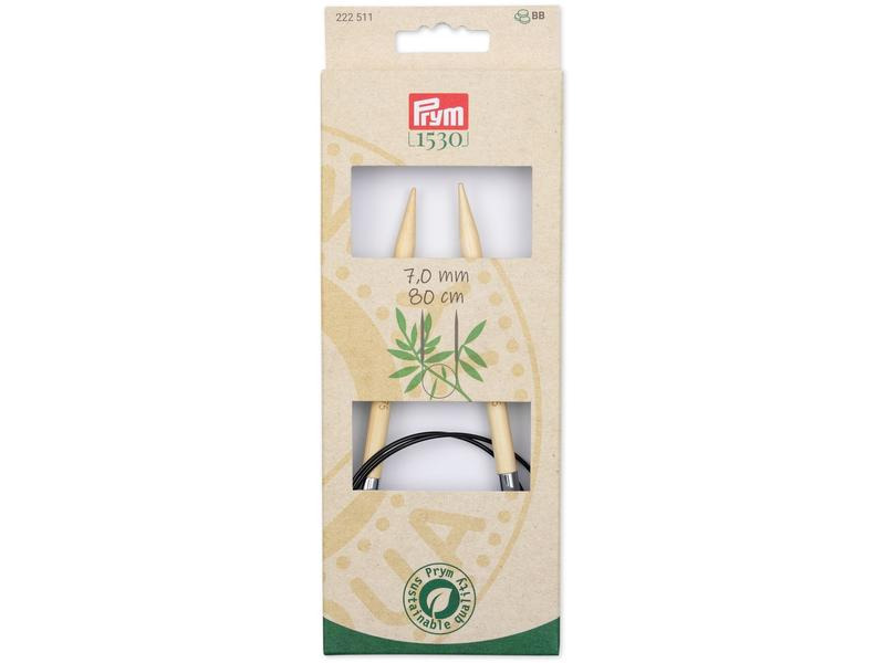 Prym Rundstricknadel BAMBUS 7.00 mm, 80 cm