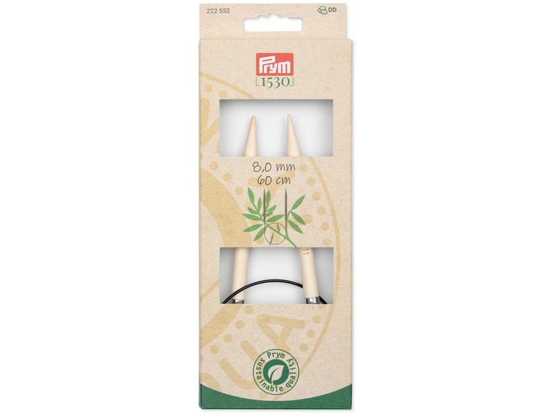 Prym Rundstricknadel BAMBUS 8.00 mm, 60 cm