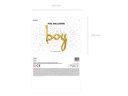 Partydeco Folienballon Boy 63.5 x 74 cm Gold, 1 Stück