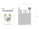 Partydeco Folienballon Gold/Weiss