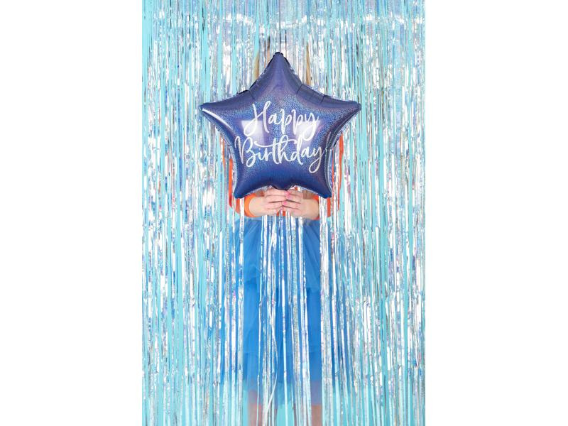 Partydeco Folienballon Happy Birthday Blau