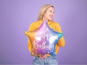 Partydeco Folienballon Happy Birthday Mehrfarbig