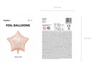Partydeco Folienballon Happy Birthday Rosa