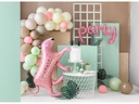 Partydeco Folienballon Leopard Gold/Rosa