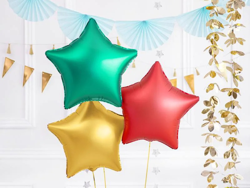 Partydeco Folienballon Star Grün