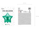 Partydeco Folienballon Star Grün