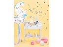 Partydeco Folienballon Unicorn Blau/Weiss