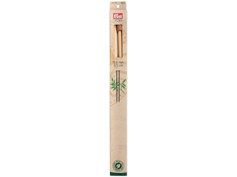 Prym Stricknadeln BAMBUS 8.00 cm, 33 cm