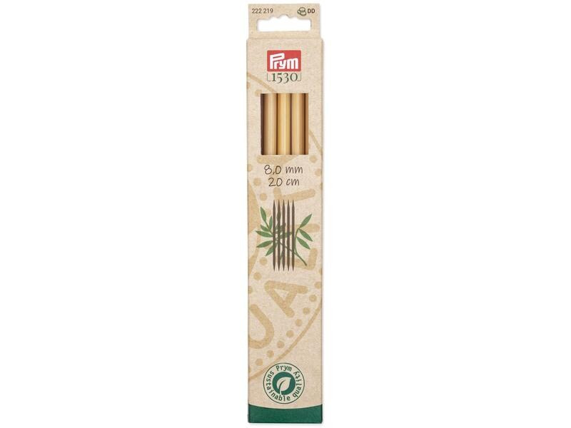 Prym Stricknadeln BAMBUS 8.00 mm, 20 cm