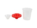 Creativ Company Wasserbecher Rot/Semitransparent