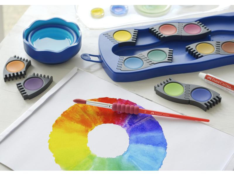 Faber-Castell Wasserbecher Clic&amp;Go Blau