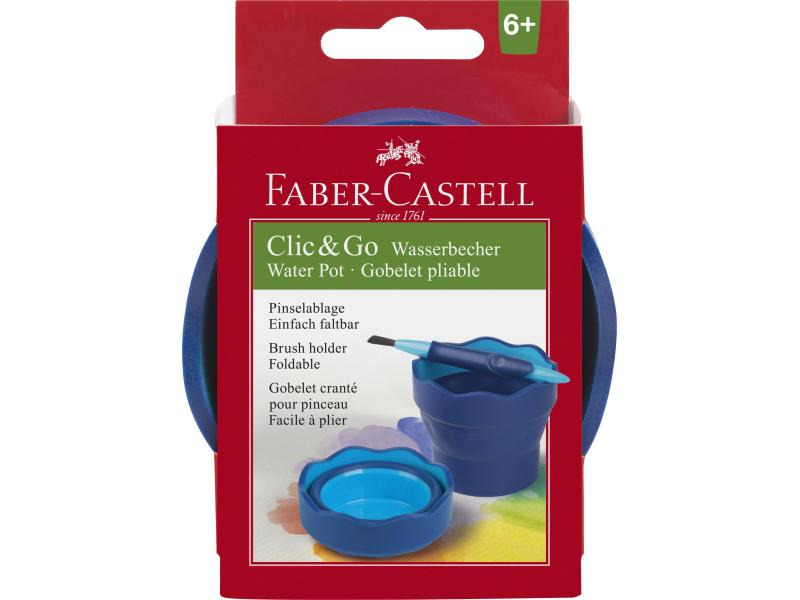 Faber-Castell Wasserbecher Clic&amp;Go Blau