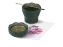 Faber-Castell Wasserbecher Clic&amp;Go Grün/Gold