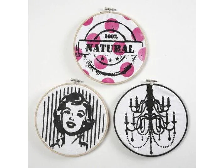 Creativ Company Stickrahmen Ø 20 cm Rund