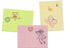 URSUS Stickkarton Pastell 10 Farben