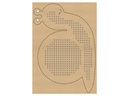 URSUS Stickset Kreuzstich Tiere 12 Motive, 14.5 x 20 cm