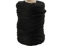 Creativ Company Baumwollgarn Makramé 330 g, Schwarz