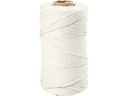 Creativ Company Baumwollgarn Makramé 330 g, Weiss