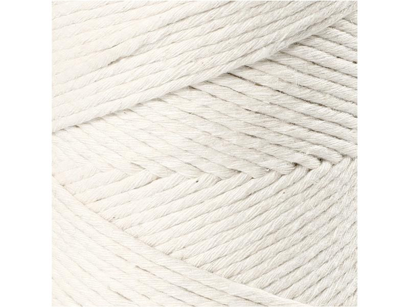 Creativ Company Baumwollgarn Makramé 330 g, Weiss