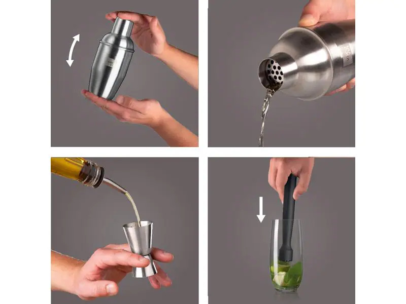 Vacuvin Drink Mixer Set 0.35 l, Silber