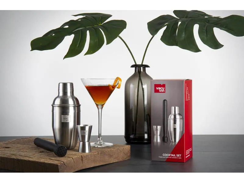 Vacuvin Drink Mixer Set 0.35 l, Silber